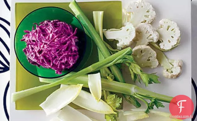 Salada verde bebê com flores de Cebolinha