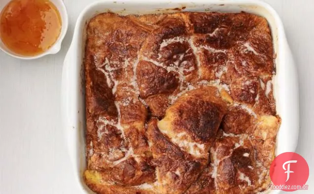 Torrada Francesa Croissant Assada Com Xarope De Laranja