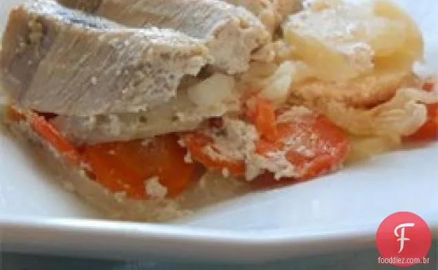 Jantar De Costeleta De Porco Do Meio-Oeste