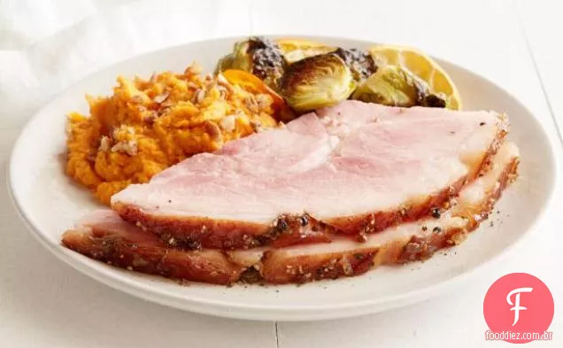 Brandy Peppercorn Honey Glazed Ham