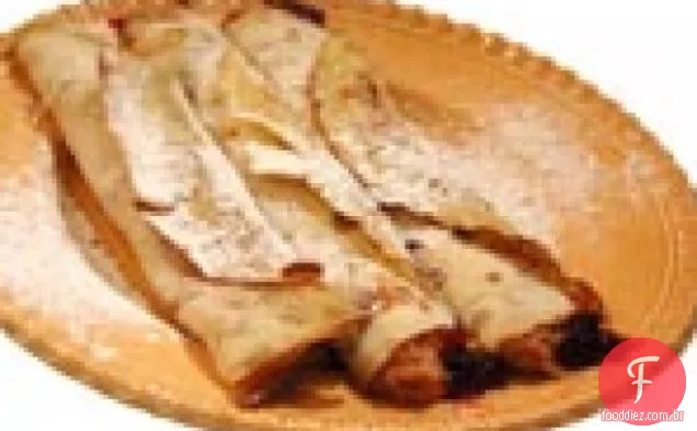 Crepes húngaros com manteiga de amendoim e geléia: Palacsinta