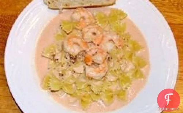 Molho rosa para macarrão (camarão)