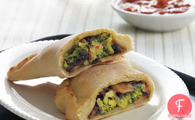 Brócolis-Queijo Calzones