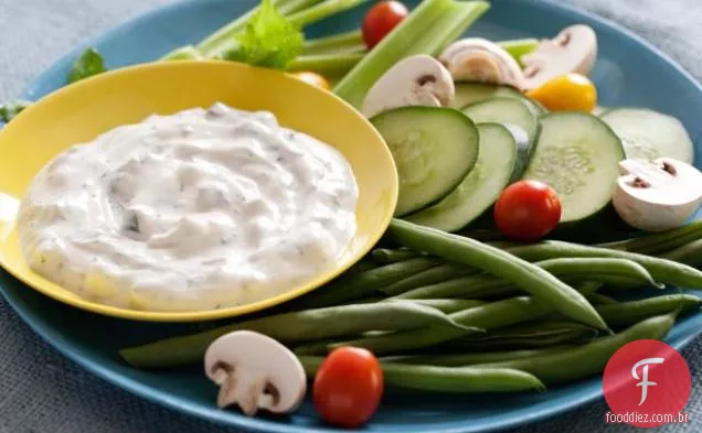 Molho De Iogurte De Pepino E Endro
