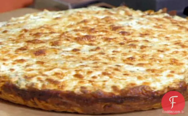 Carbonara Deep-Dish Pasta - Crusted Pan Pizza