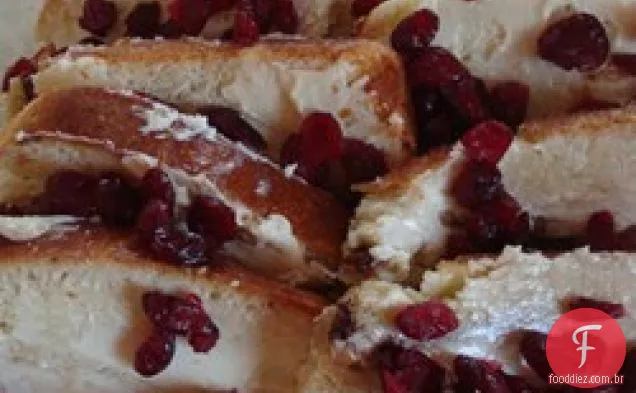 Pudim Pão Cranberry