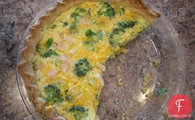 Peru Cheddar & Brócolis Quiche