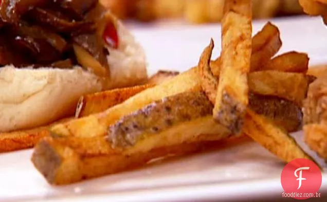Batatas Fritas Cortadas À Mão