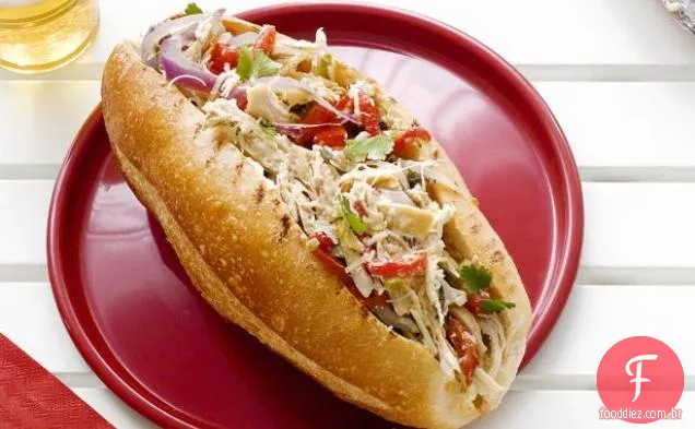 Frango-Tequila Bagageira Sanduíches