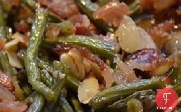 Feijão verde com amêndoas