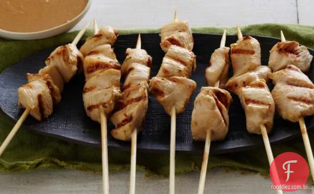 Molho de frango com molho picante de amendoim