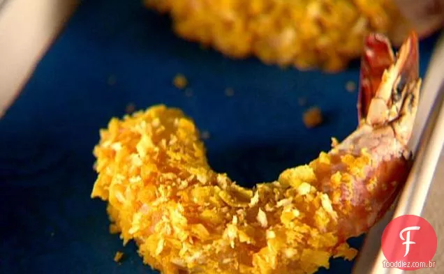 Camarão De Coco Com Curry Crocante