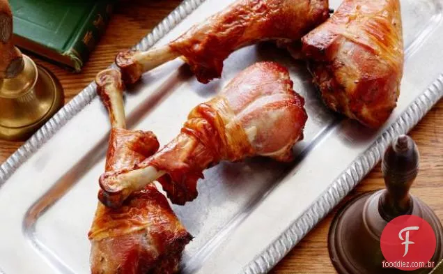 Maple Bourbon Brined Turquia Pernas