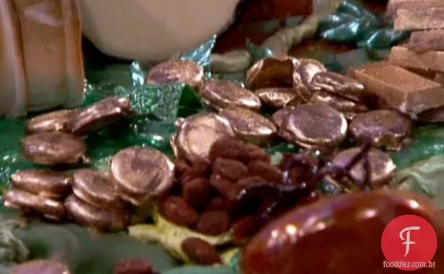 Maracujá caramelo moedas de Ouro, Chocolate Coberto caramelo amêndoa Feijão Mágico, e canela caramelo macadâmia barras de Chocolate