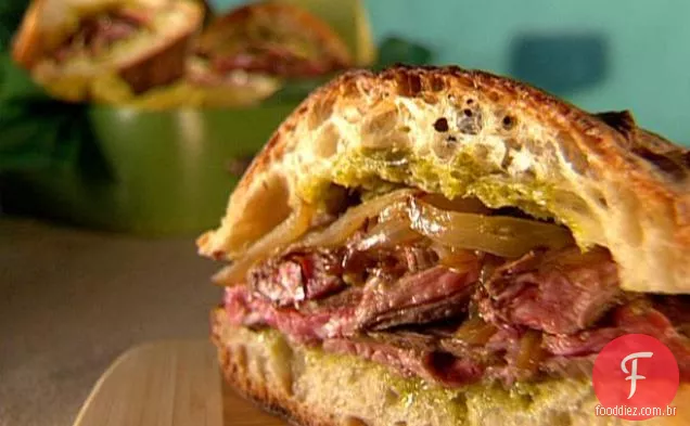 Sanduíches De Bife Cubano