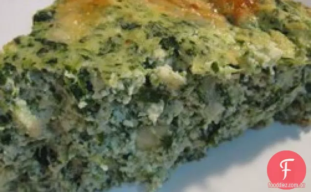 Quiche fácil do espinafre de Mel