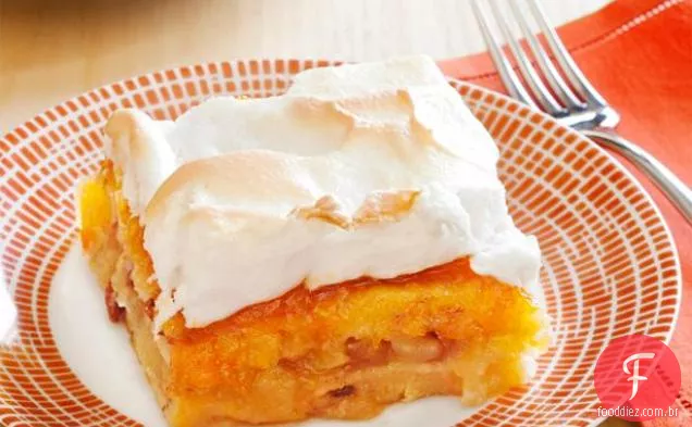 Bolo De Pudim De Pão De Maçã