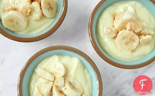 Pudim De Baunilha E Banana