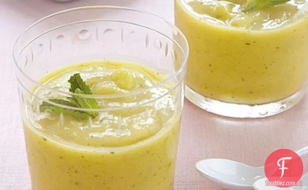 Manga cremosa, abacate e Smoothie de limão