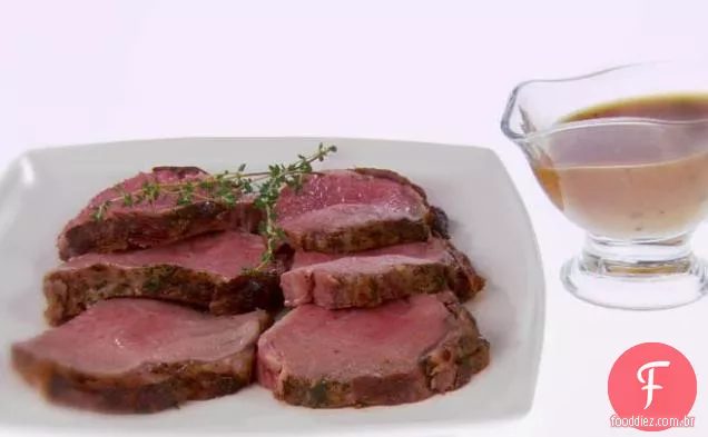 Costela nobre assada com tomilho e Marsala