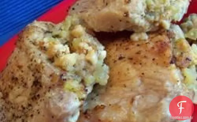 Costeletas De Porco Recheadas Com Maçã
