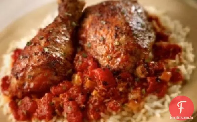 Frango Cozido Ao Estilo Grego