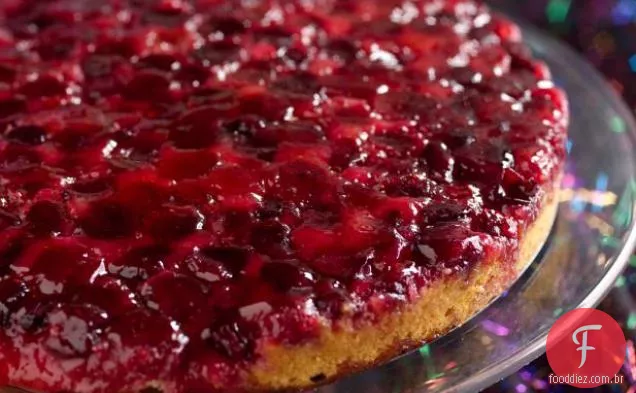 Cranberry Para Cima-Lado Para Baixo Bolo