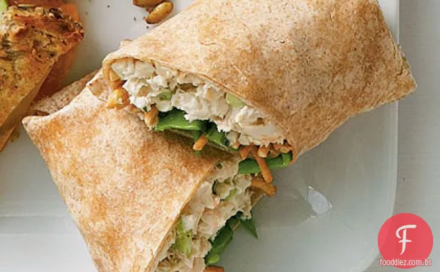 Asiática Frango Salada Wraps