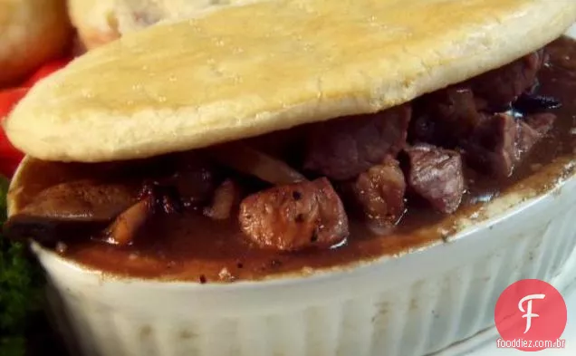 Bife e Torta de cogumelos