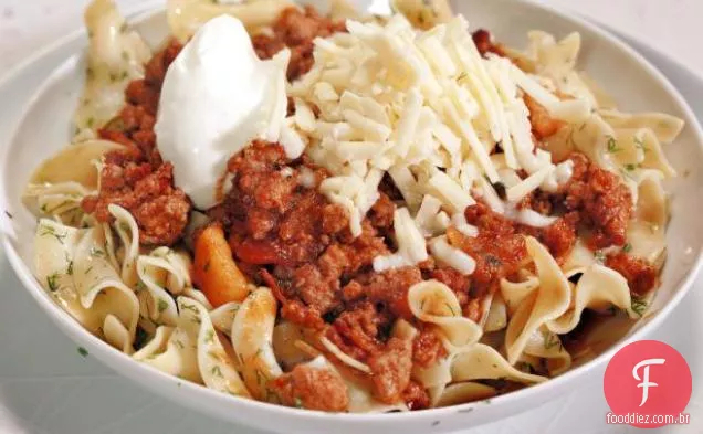 Goulash de porco com maçã e cebola