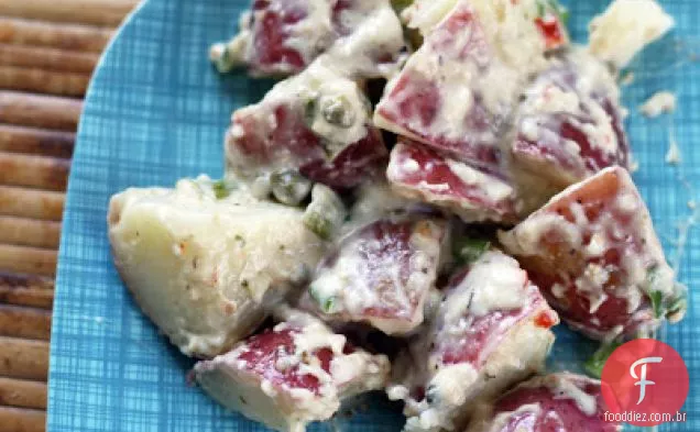 Salada de batata parmesão-alcaparras