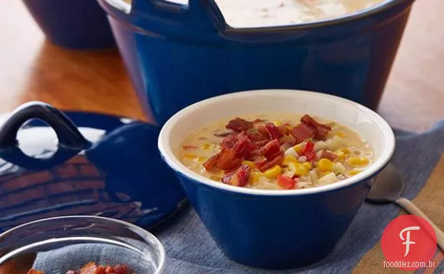 Sopa de milho picante da Gina