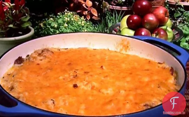 Purê De Batatas Com Alho E Queijo