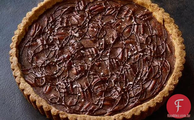 Caramelo Salgado-Torta De Noz-Pecã