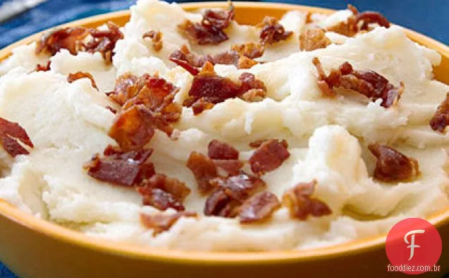 Purê De Batatas Com Bacon E Alho