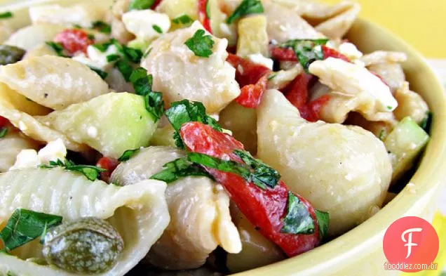 Alcaparras, Grão De Bico E Salada De Massa Feta