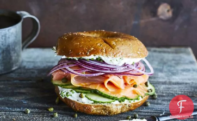 Bagel De Salmão Defumado
