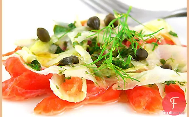 Funcho Salmão Carpaccio
