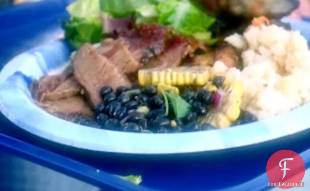 Salada De Feijão preto com milho fresco