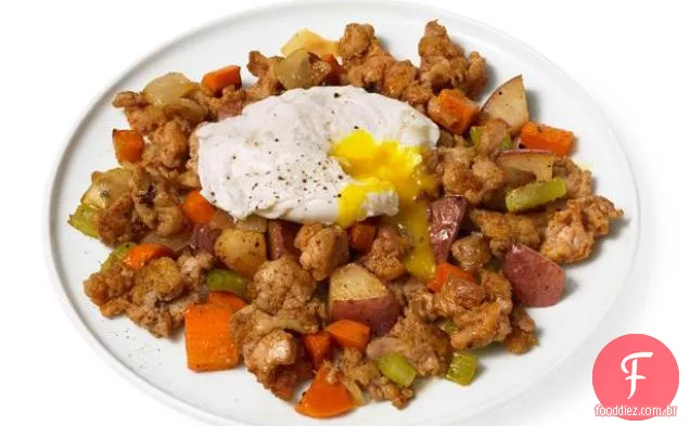 Hash Da Fazenda Com Ovos Escalfados