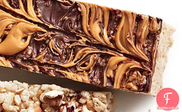 Chocolate-Butterscotch Chewy Crispy Bars