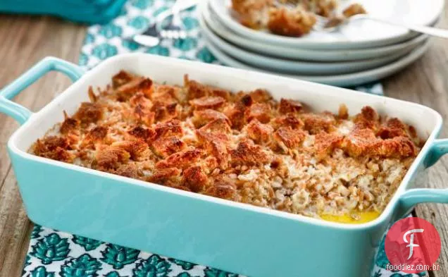 Farro com queijo e ervas