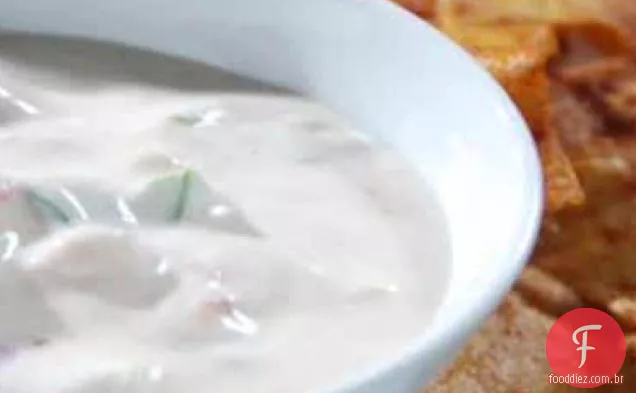 Online Round 2-molho mexicano cremoso com batatas fritas temperadas