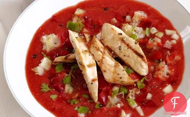 Gaspacho Com Frango Limão