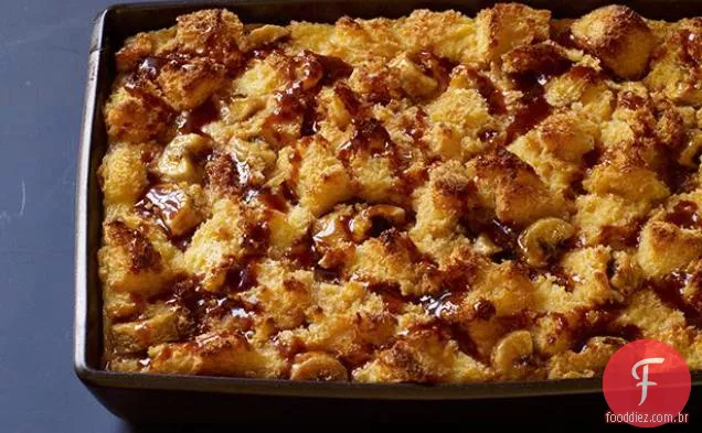 Caramelo Salgado-Pudim De Pão De Banana