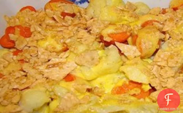 Caçarola de couve-flor e cenoura