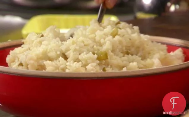 Arroz com pimenta verde e Jalapeno