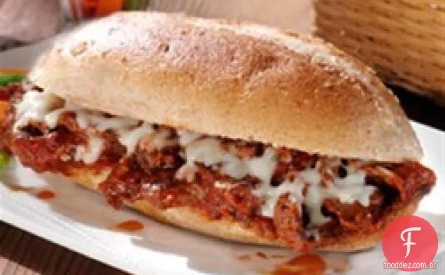 Sanduíches De Bife De Queijo Italiano