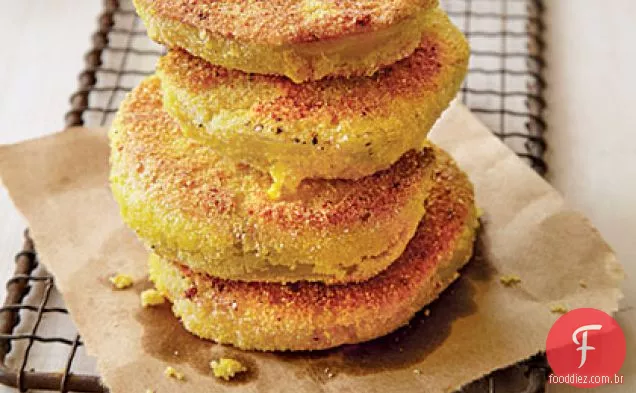 Tomates verdes fritos com Rémoulade Garlicky