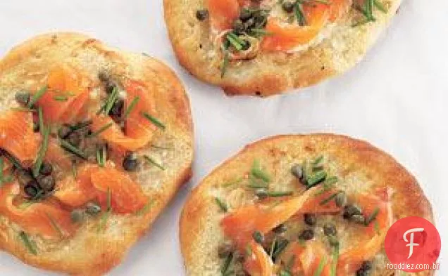 Pizzas De Salmão Defumado